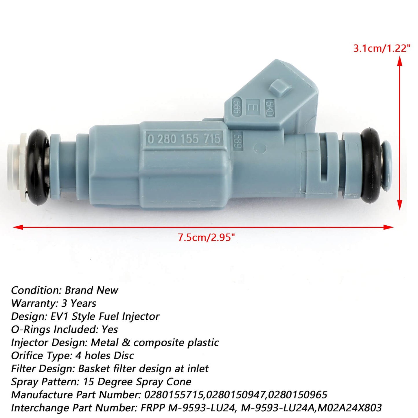 Injecteurs de carburant Chevrolet Ford Pontiac Camaro F250 F350 Excursion Mustang