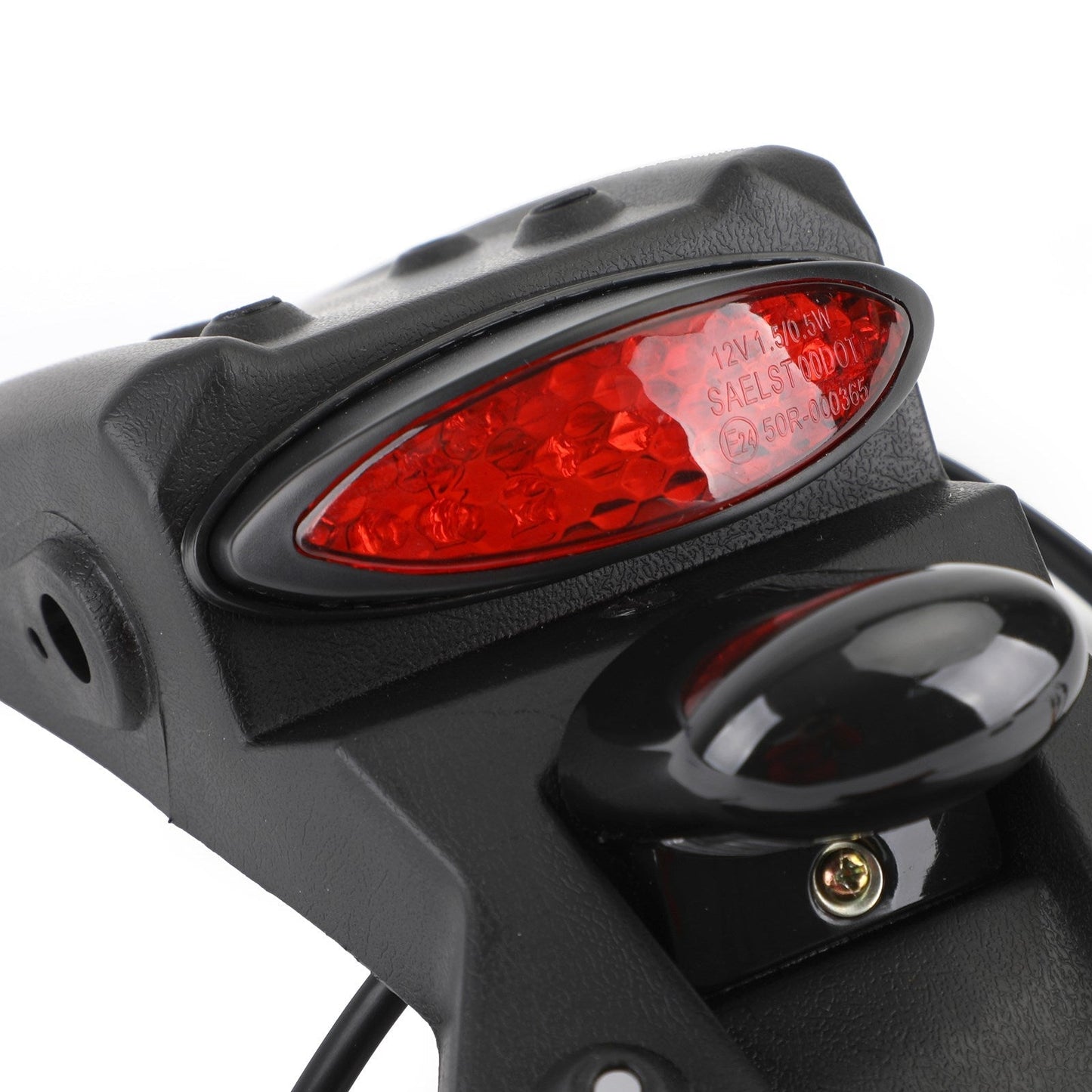 Luz trasera de freno LED para guardabarros trasero de motocross MX todoterreno, doble deporte, Pit Dirt Bike