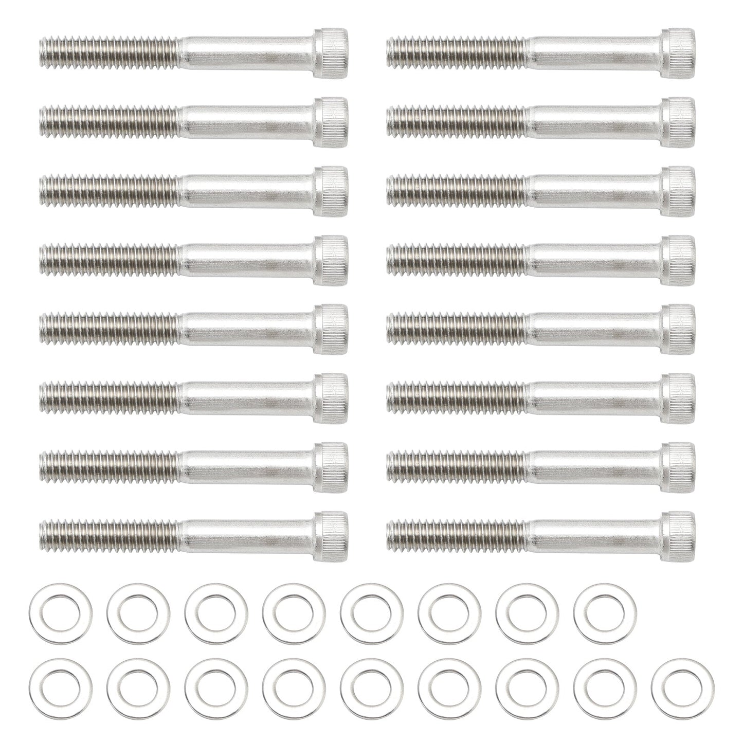 Kit de 116 vis Allen et rondelles pour capots moteur Sportster XL 883/1200 2004+