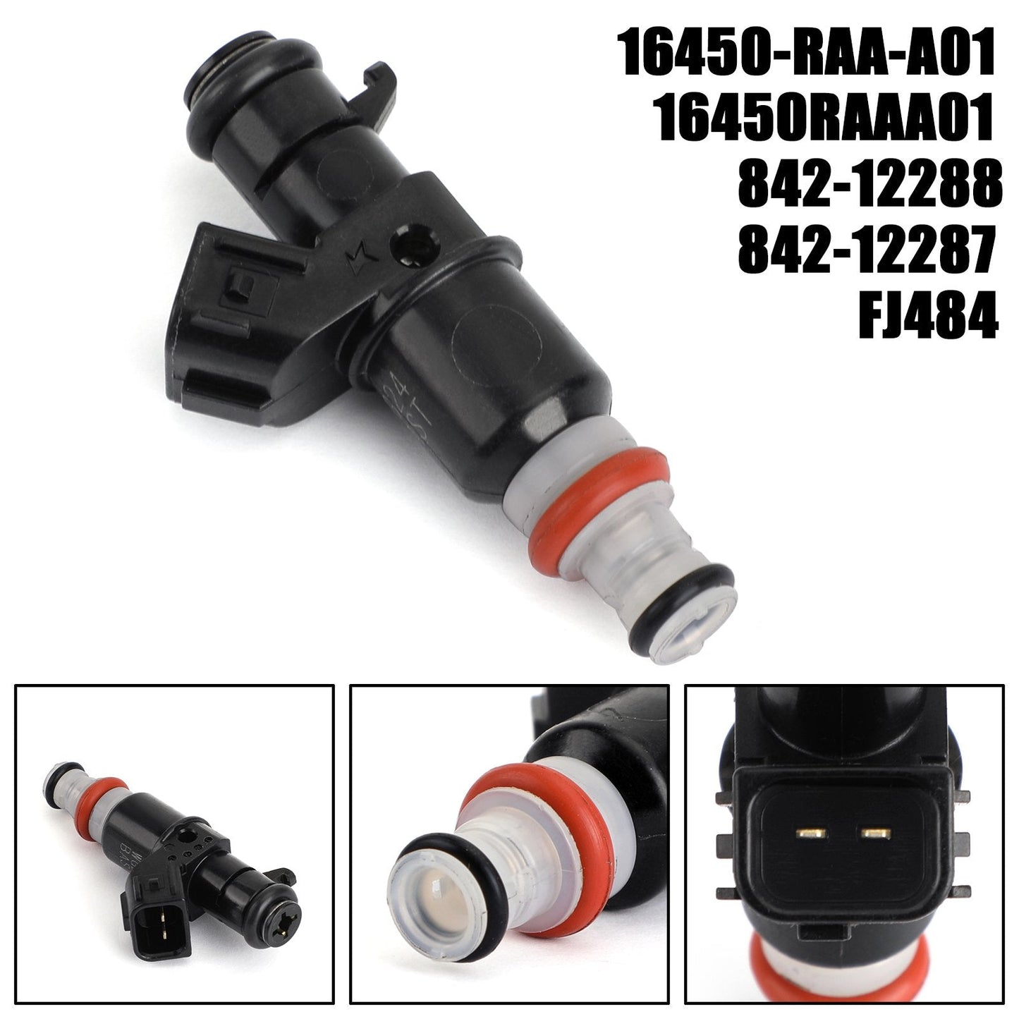 1 inyector de combustible para Honda Accord 2.4L (2003-2007), 16450RAAA01, 16450-RAA-A01
