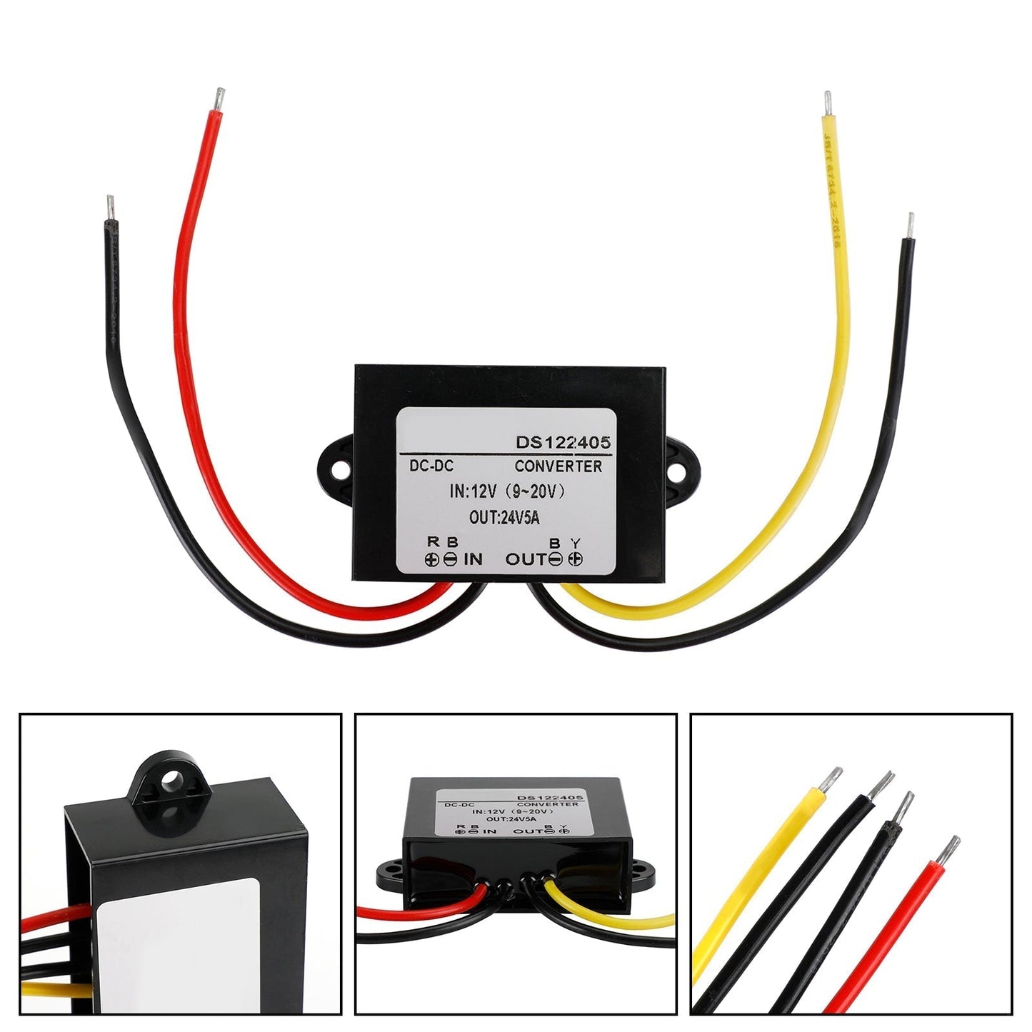 Convertisseur élévateur CC-CC étanche 12 V à 24 V, 1 A, module d'alimentation pour voiture, 5 A