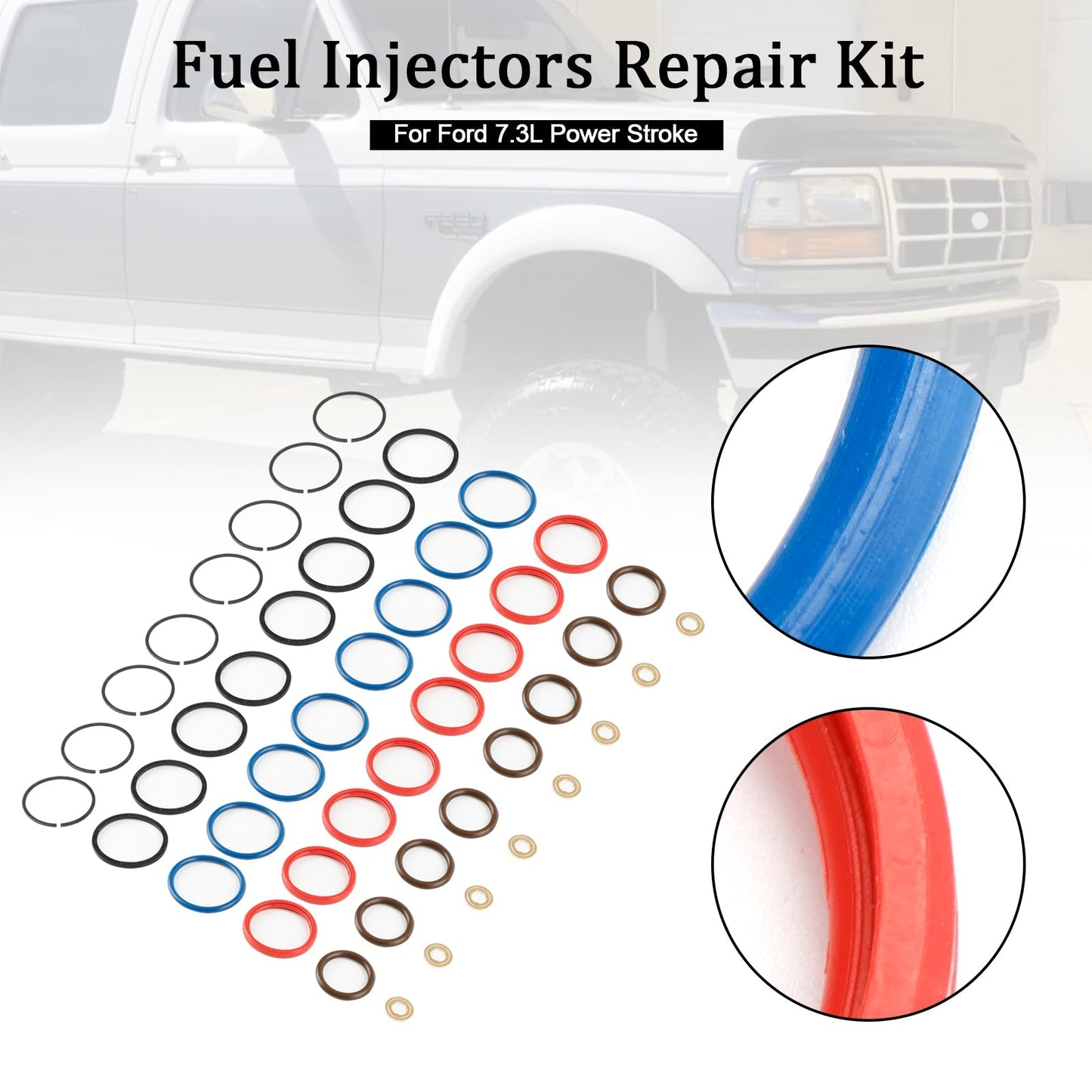 Kit de reparación de inyectores de combustible para Ford Power Stroke 7.3L (8 piezas) XC3Z9229AB CM5010 100SK55S SK55