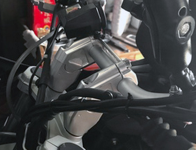 Pair Black Motorcycle Handlebar Riser Kit Moves Bar Up For For BMW F800GS 2008-2017