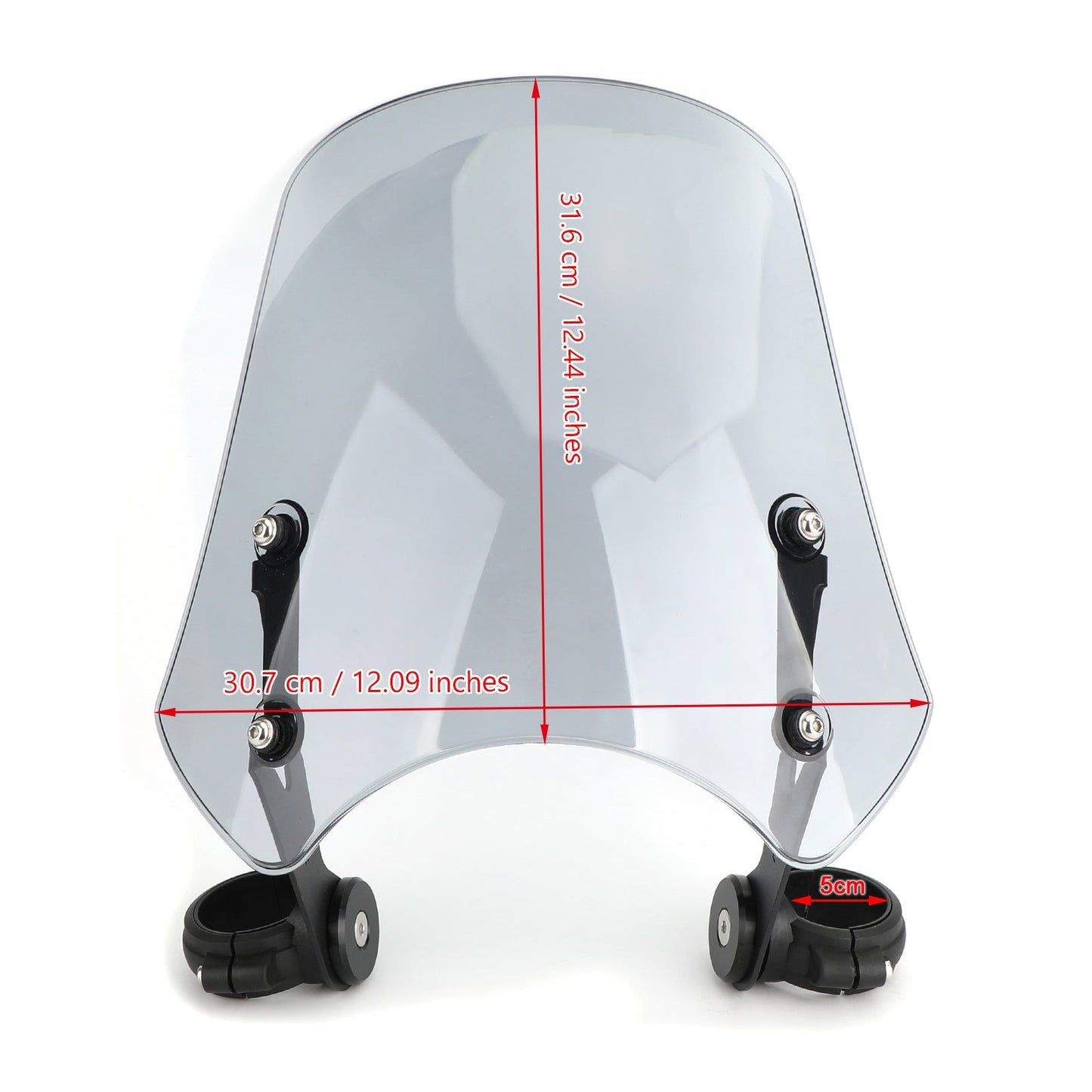 Pare-brise ABS pour moto Harley Dyna Softail, gris