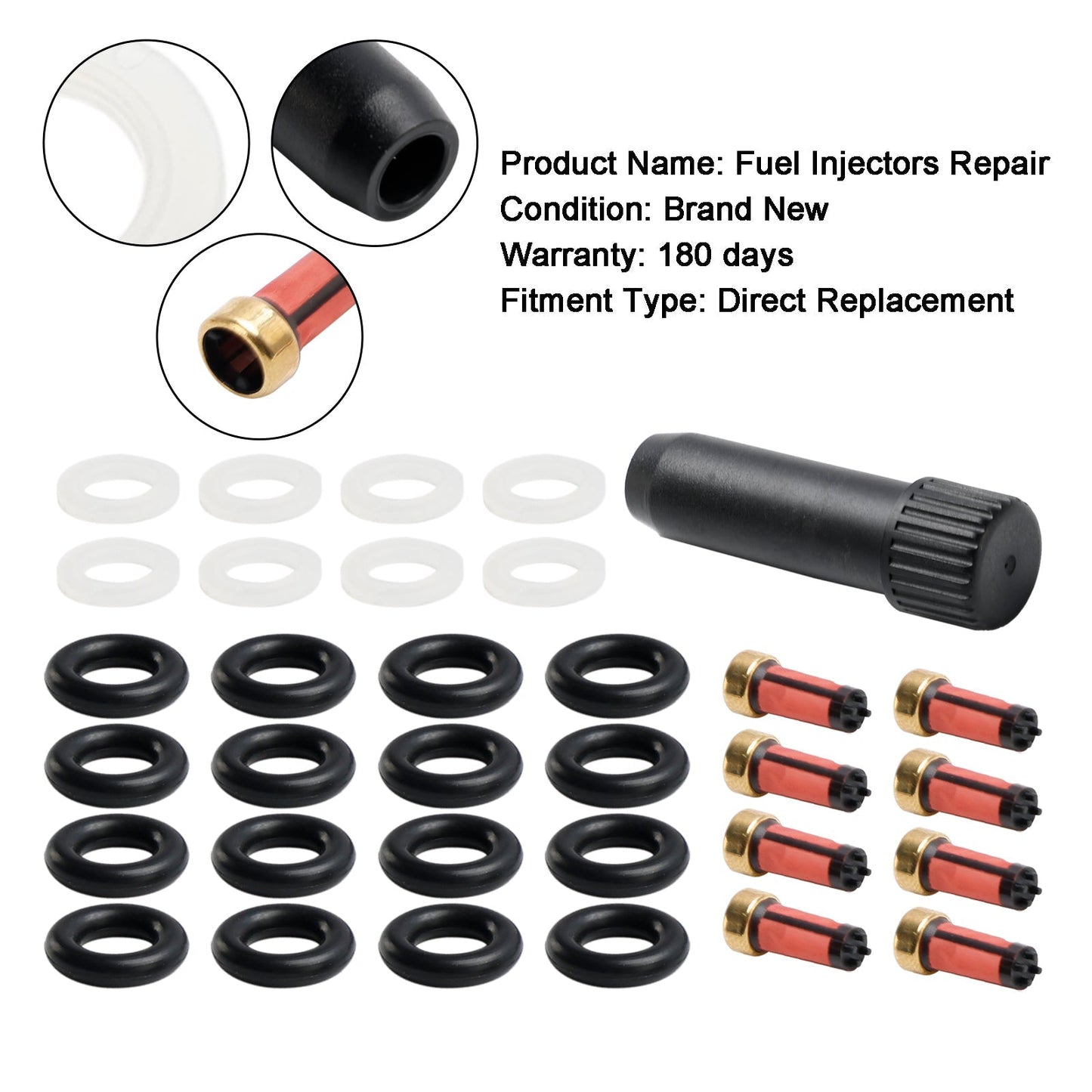 2000-2003 BMW X5 Fuel Injector Repair Seal Kit 0280155823 FJ754