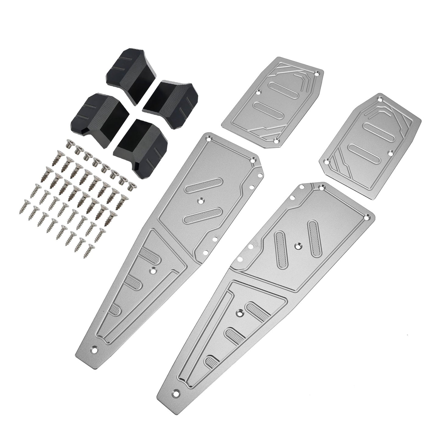 22-23 Aprilia SR GT200 SR GT125 Reposapiés Gris Almohadilla de Reposapiés Placa de Pedal