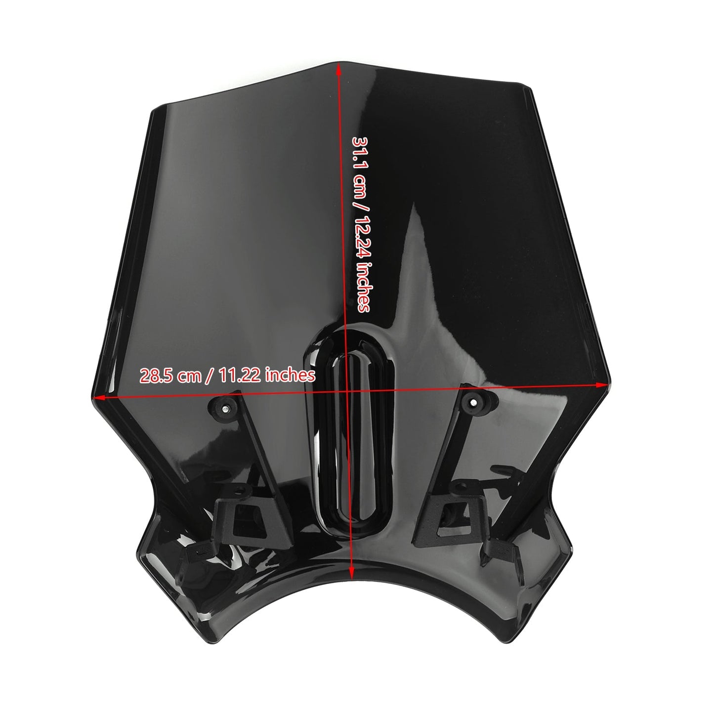 Pare-brise de moto en plastique ABS pour Honda CB125R CB300R 2018-2019, noir