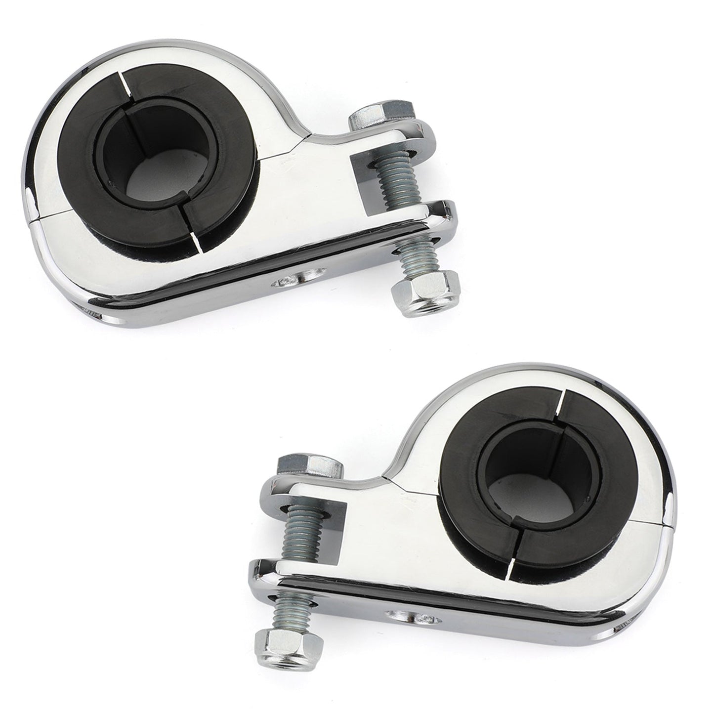 Support de fixation pour repose-pieds d'autoroute, barre de protection moteur 1,25" 32 mm, chromé, pour Dyna