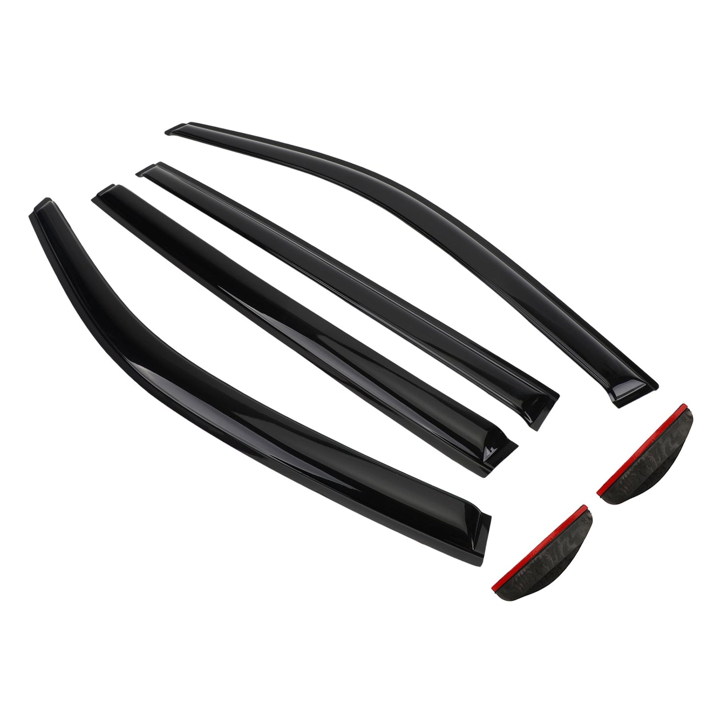Kit de 6 pare-soleil et pare-pluie pour vitres de voiture Toyota Highlander 2014-2019
