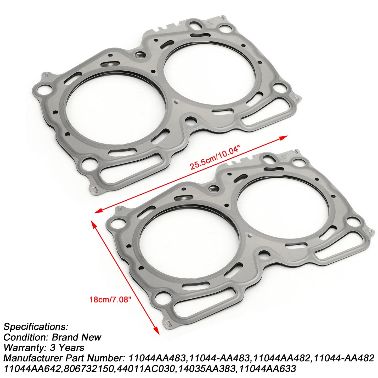 Juego de juntas de culata MLS para Subaru Forester Impreza WRX EJ25 2.5 11044AA642