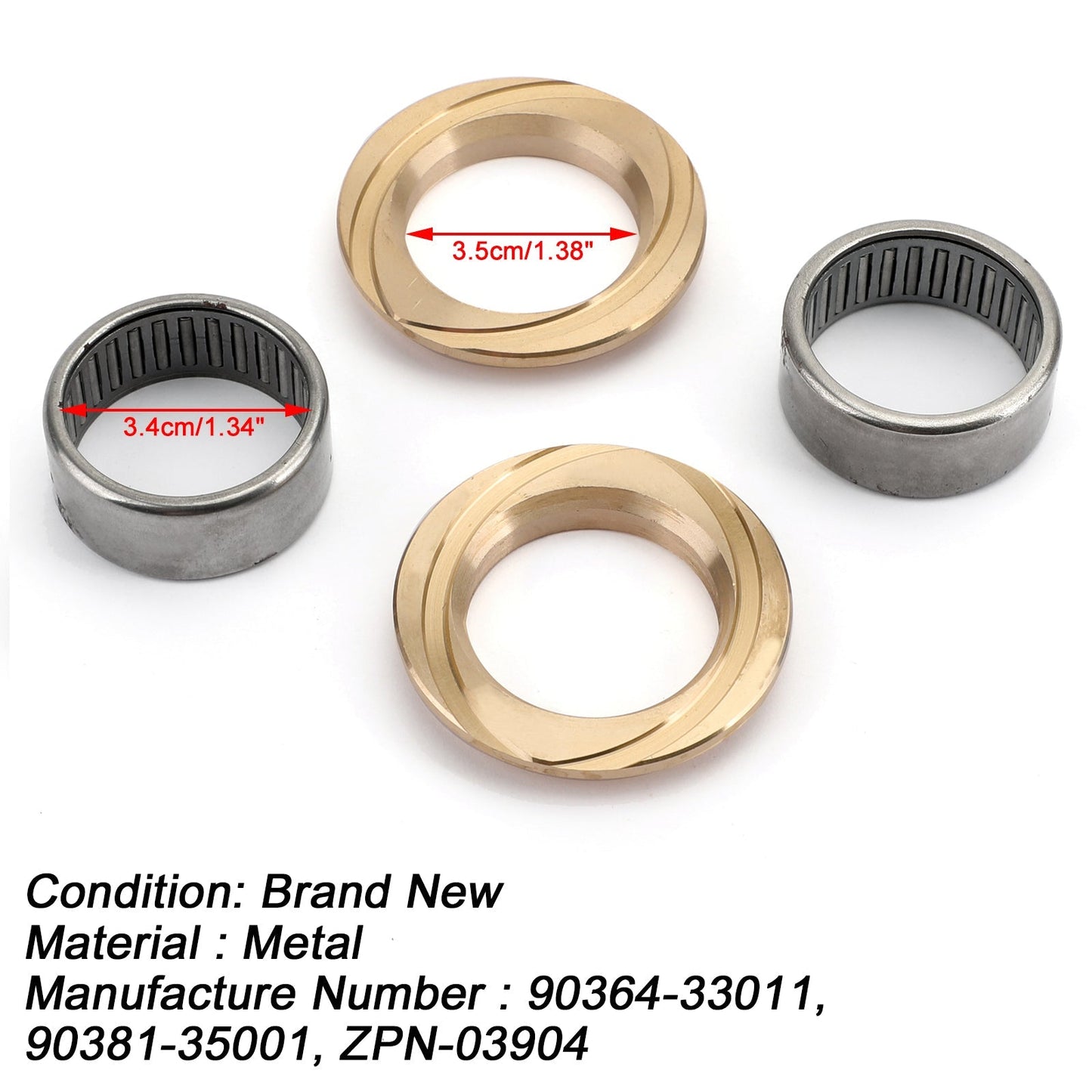 Front Inner Axle Spindle Bearing +Bush Kit for Landcruiser 78 79 80 100 Series