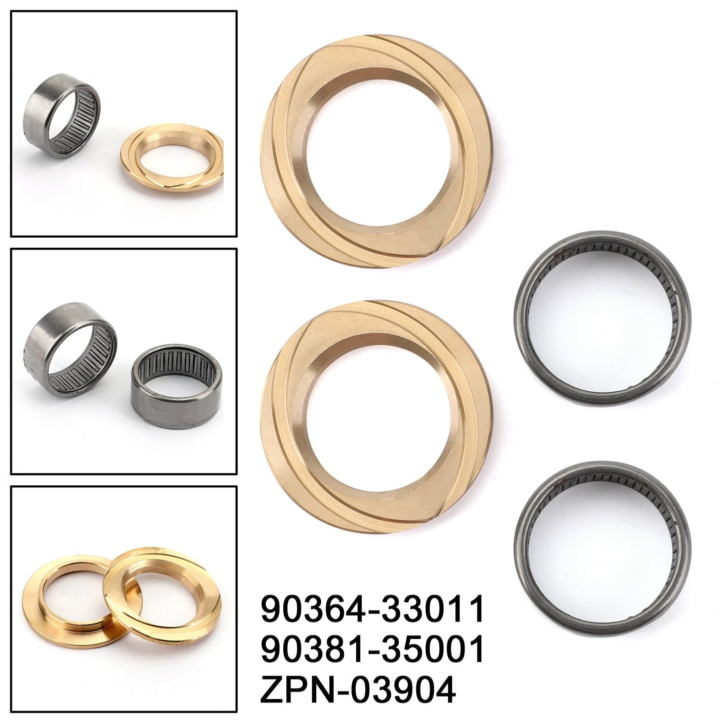 Front Inner Axle Spindle Bearing +Bush Kit for Landcruiser 78 79 80 100 Series