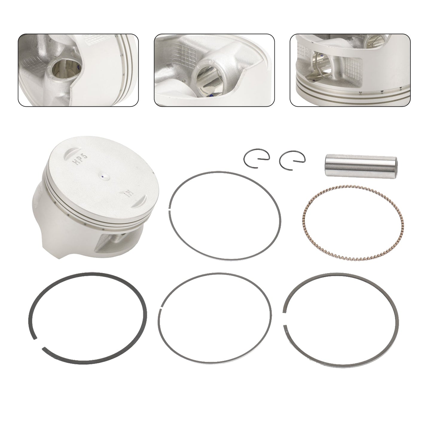 Kit de reconstruction de segments de piston, alésage standard 86,5 mm, pour Honda Rancher TRX420 2007-2018