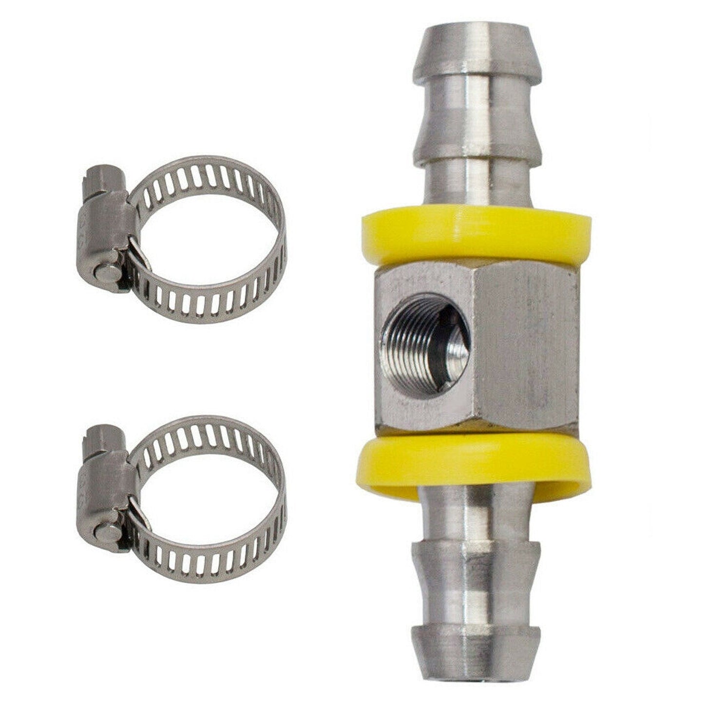 Adaptateur de raccord en T pour capteur de pression de carburant en acier inoxydable 3/8" pro