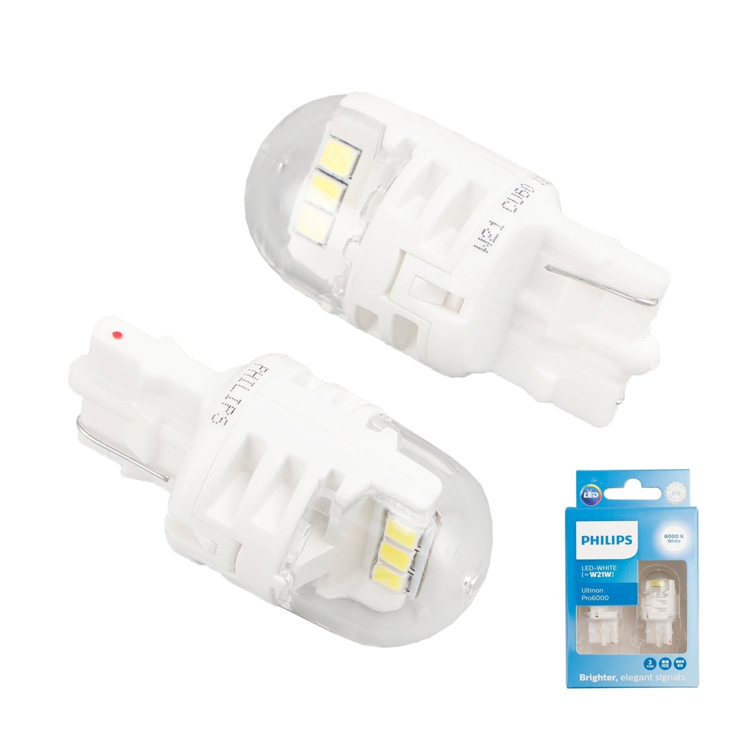 Pour Philips 11065CU60X2 Ultinon Pro6000 LED-BLANC W21W 6000K 250lm