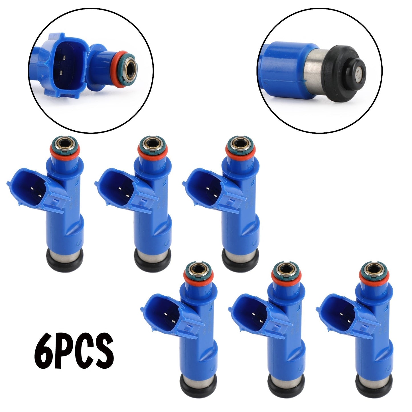 6 inyectores de combustible 23250-22080 compatibles con Corolla Matrix Pontiac 1.8L 2005-2008