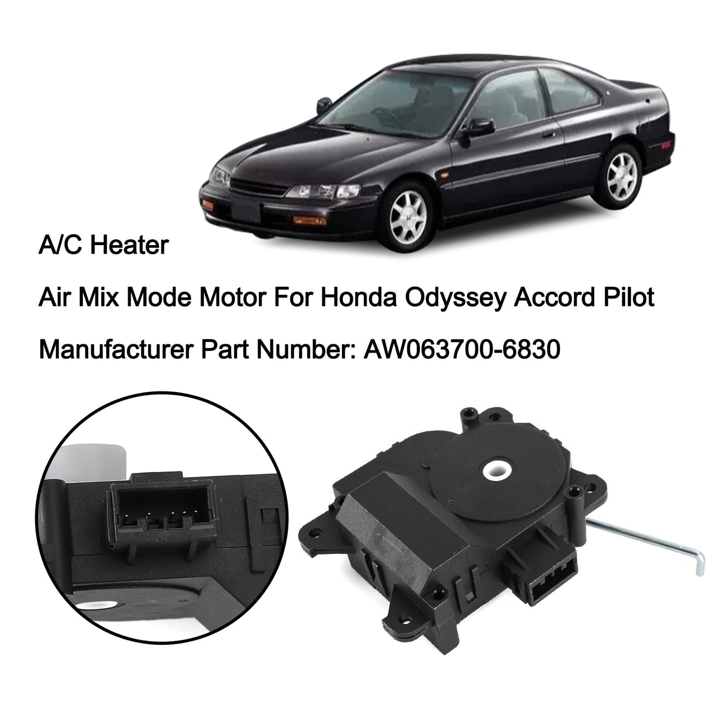 2002-2004 Honda Odyssey HVAC Passenger Air Mix Mode Motor AW063700-6830