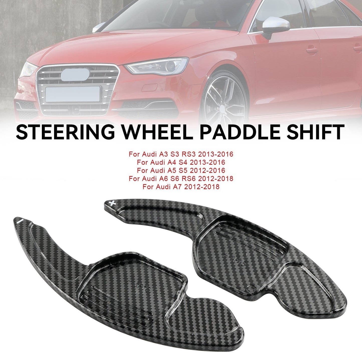 Extension de palettes de changement de vitesse au volant pour Audi A3 S3 RS3 A4 S4 2013-2016