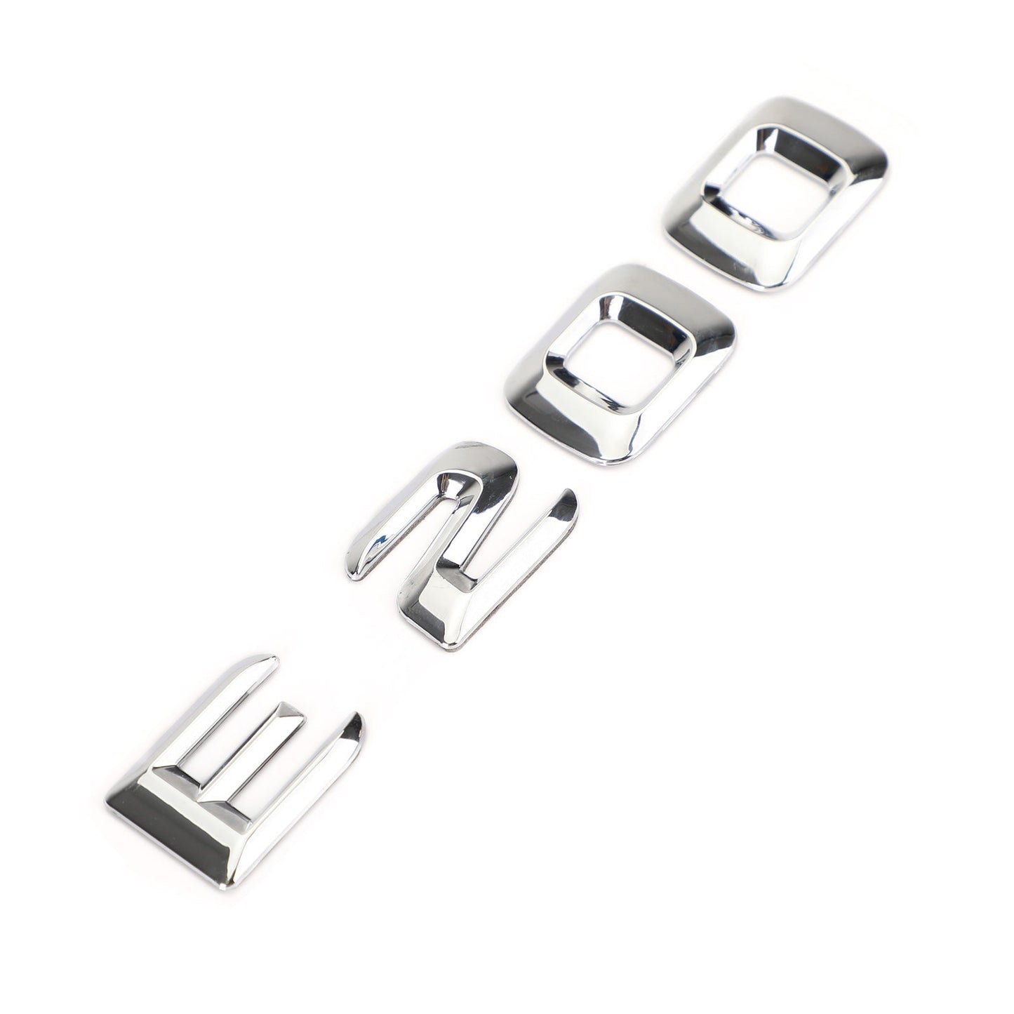 Emblème de coffre arrière, plaque signalétique, lettres et chiffres, compatible avec Mercedes E200, chromé
