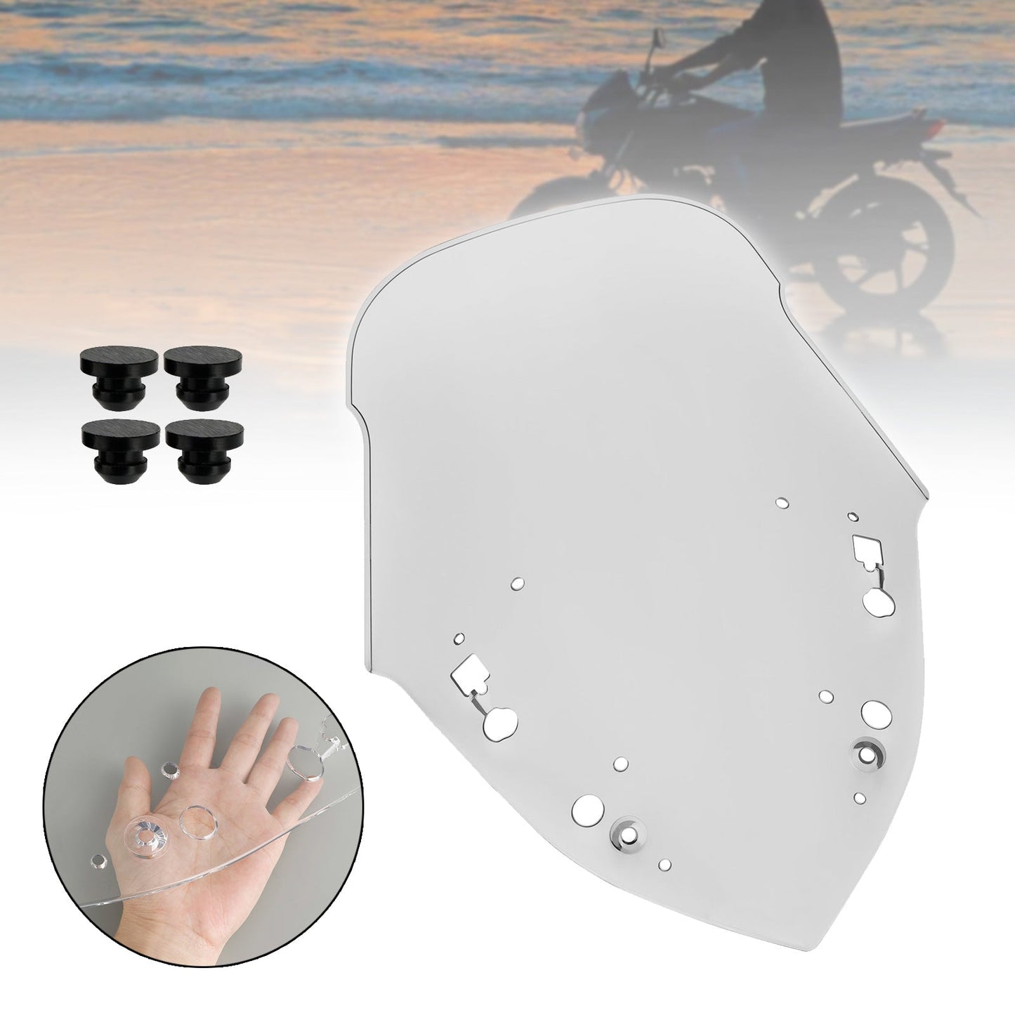 17-22 Yamaha X-MAX 300 ABS Motorcycle Windshield WindScreen