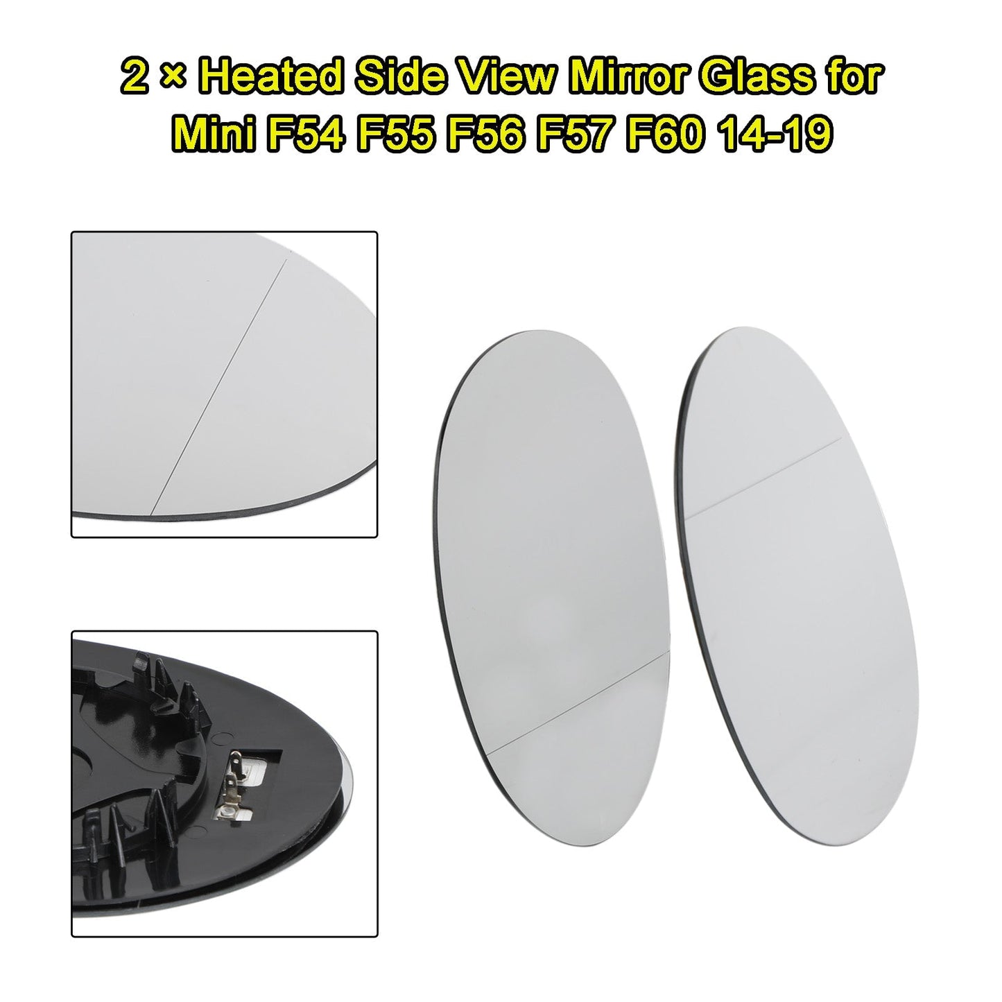 Rétroviseurs latéraux chauffants pour Mini F54, F55, F56, F57, F60, 2 pièces, 51167366039 et 51167366040, 14-19