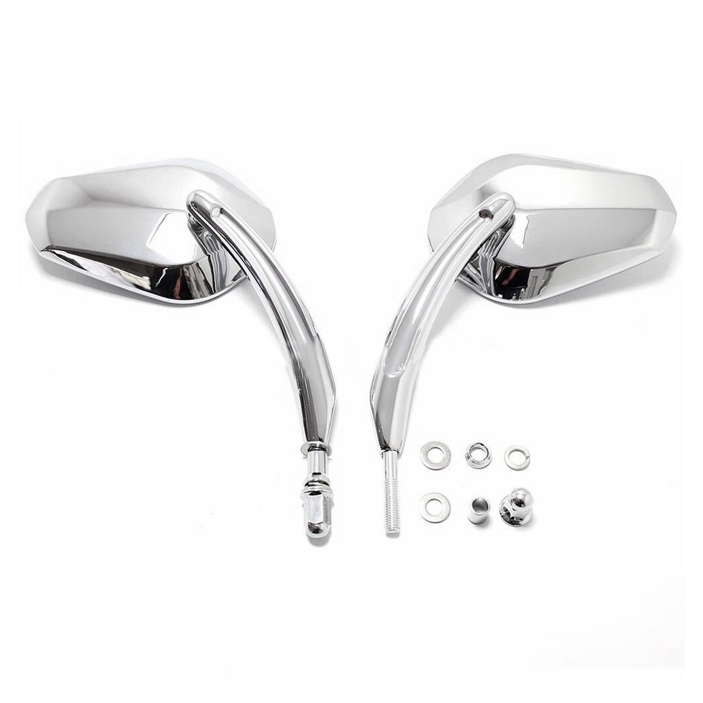 Rétroviseurs Black Diamond pour motos Cruiser, Touring, Chopper, Sportster