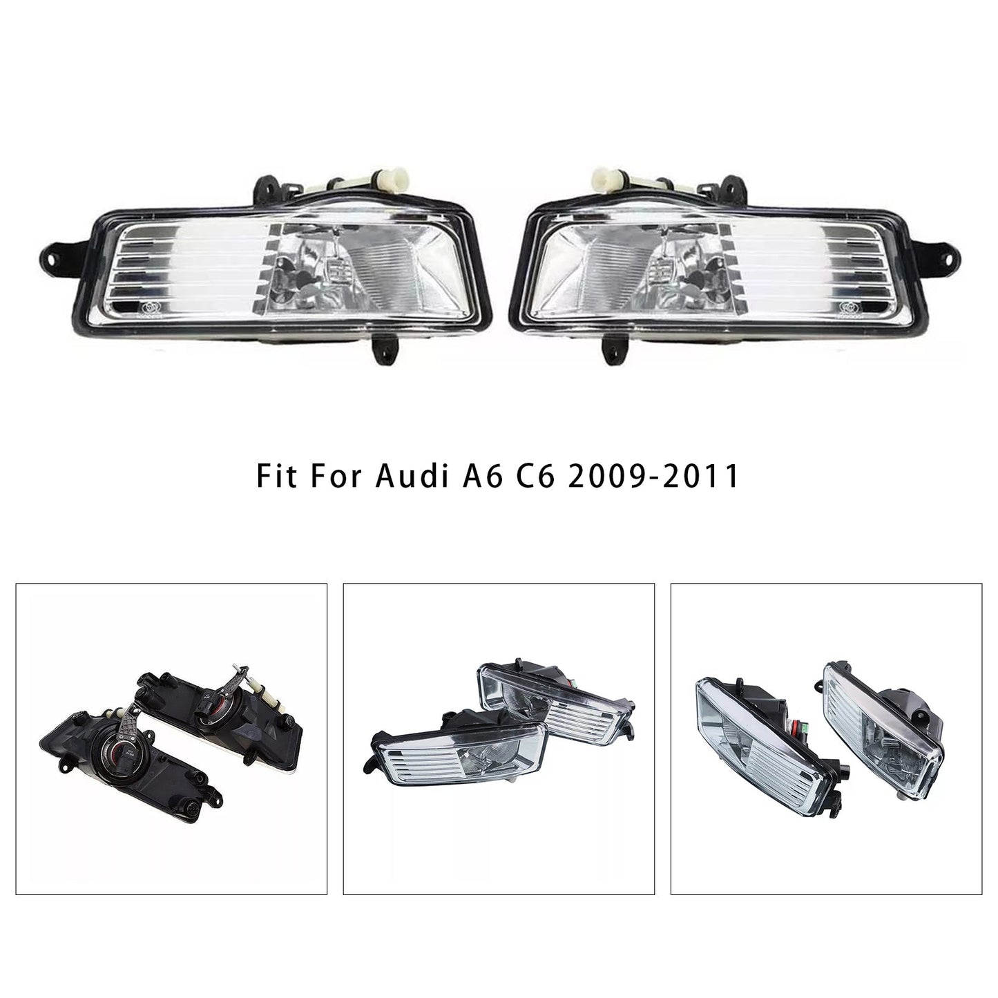 Paire de feux antibrouillard avant pour Audi A6 C6 2009-2011 4F0941699A 4F0941700A