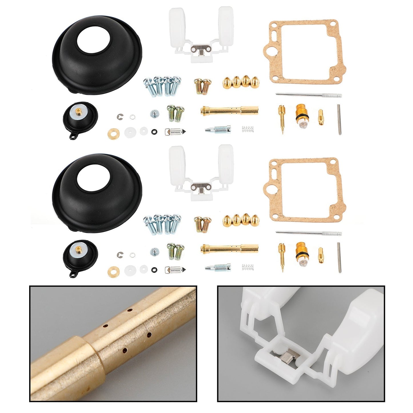 2X 1988-1998 Yamaha Virago XV750 Carburetor Carb Rebuild Repair Kit