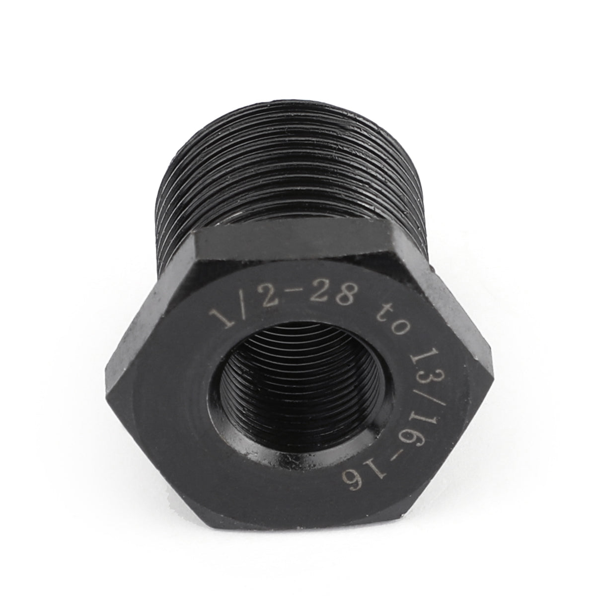 Adaptateur fileté pour filtre à huile 1/2-28 vers 13/16-16, plus résistant que l'aluminium.