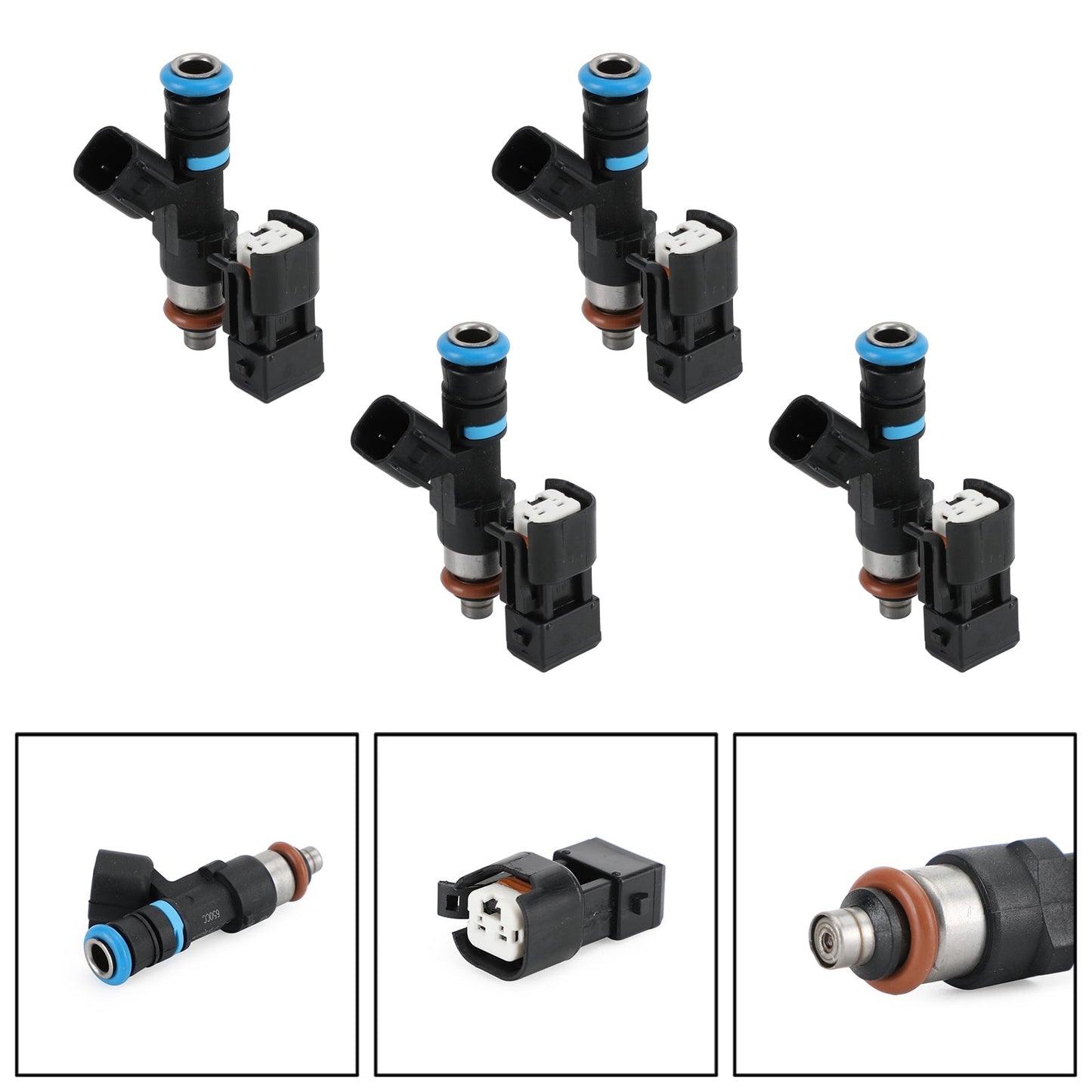 Inyectores de combustible EV14 para VW Golf 1.8T (2000-2005), 4 piezas, 650 cc, 62 lb, 0280158117