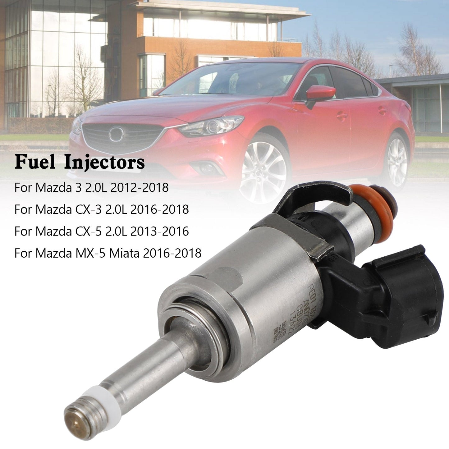 Inyector de combustible PE01-13-250C PE01-13-250B para Mazda CX-5 2.0L 2013-2016