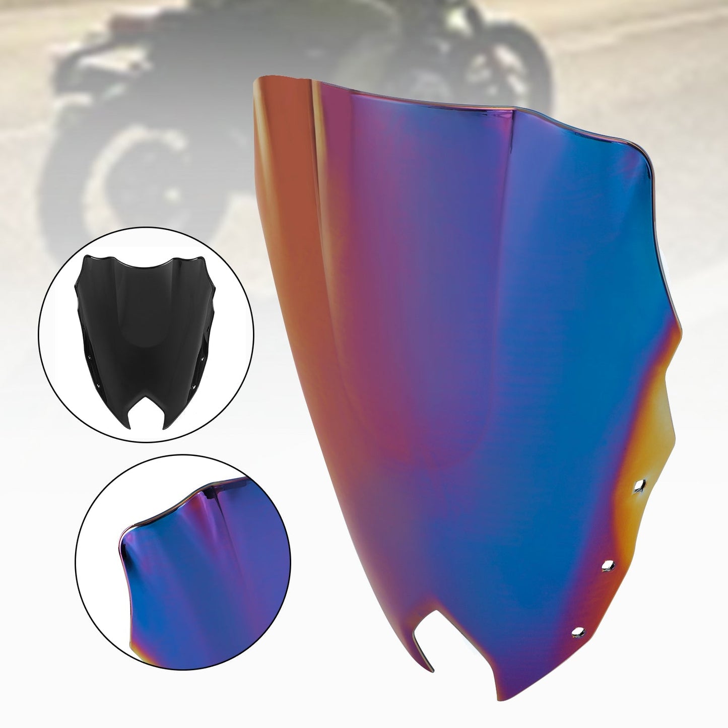 Pare-brise de moto ABS pour Yamaha FZ6R FZ-6R FZS600 2009-2015