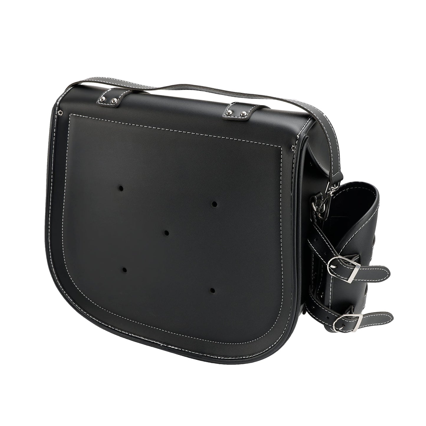 Sacoche latérale à dégagement rapide pour outils et bagages, pochette de rangement épaisse noire pour moteur