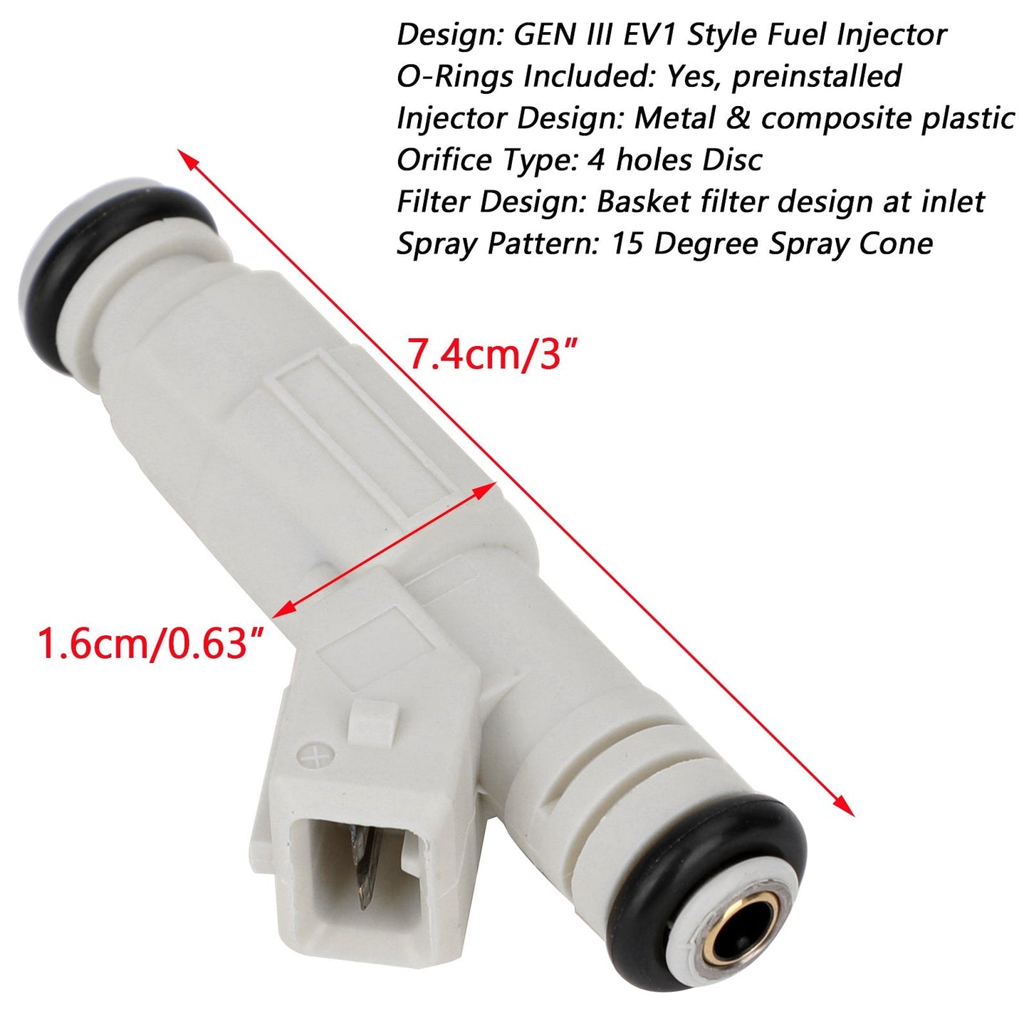 8PCS 36lb Injecteurs de carburant 0280155737 Compatible avec Ford Fit GM LS1 LT1 5.0L 5.7L 380CC 0280155811 0280155737