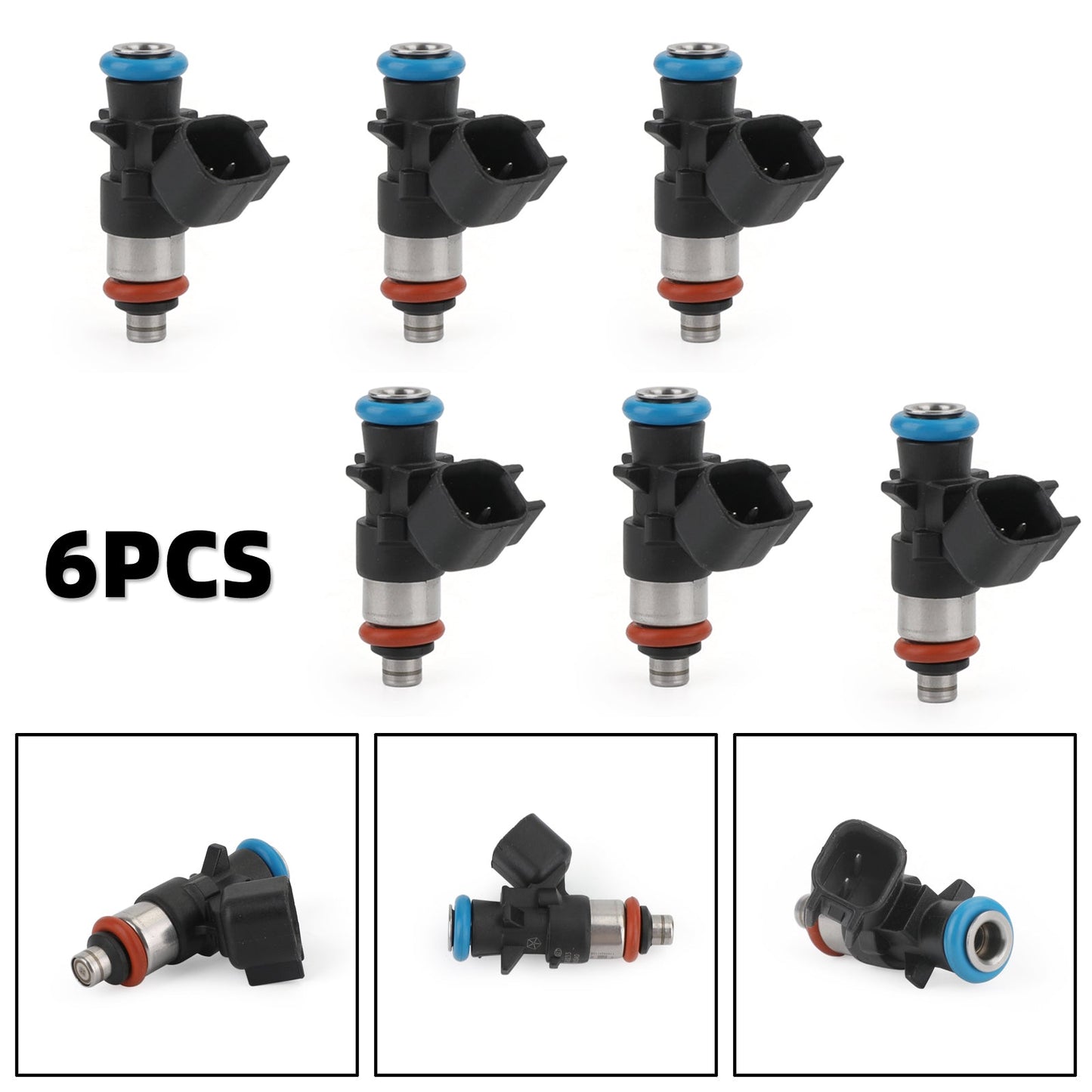 6 inyectores de combustible compatibles con Chrysler Wranger 12-17 y Ram 14-17 de 3.6L 0280158233