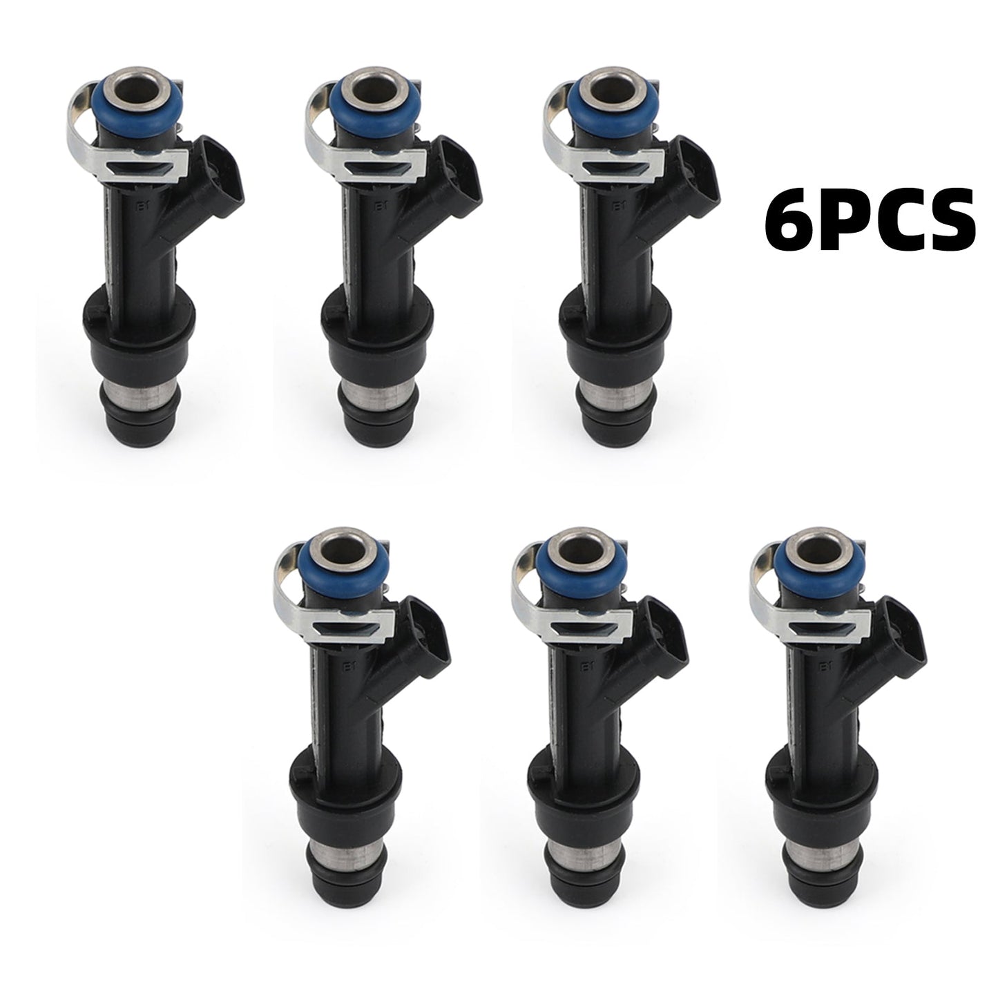 6 inyectores de combustible compatibles con Buick, Chevy, Oldsmobile, GMC, Isuzu (4.2L, 25313185) (modelos 2002-2004)