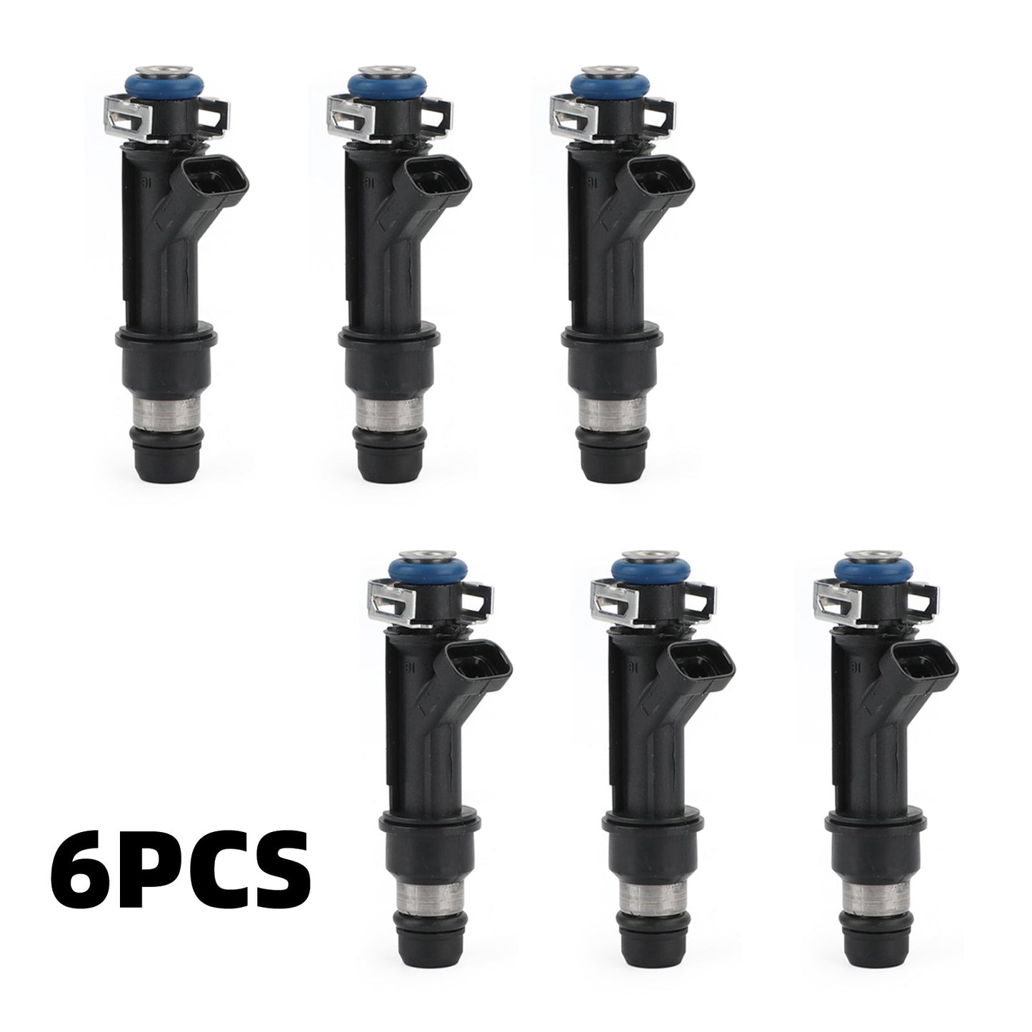 6 inyectores de combustible compatibles con Buick, Chevy, Oldsmobile, GMC, Isuzu (4.2L, 25313185) (modelos 2002-2004)