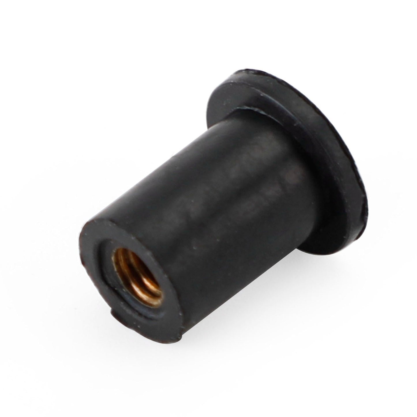 Lot de 100 écrous de puits en caoutchouc pour pare-brise et carénage, en laiton M4, 4 mm, pour moto et vélo