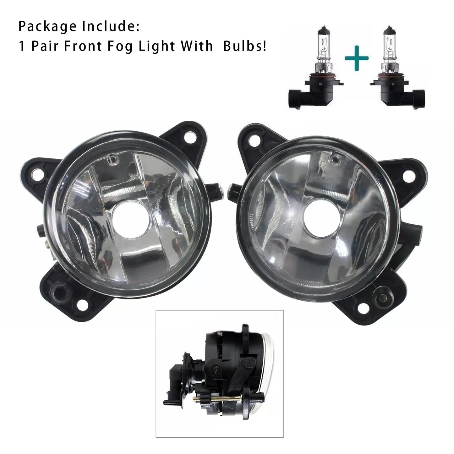 Paire de feux antibrouillard avant avec ampoules pour Skoda Roomster 2006-2010 6QD941699 6QD941700