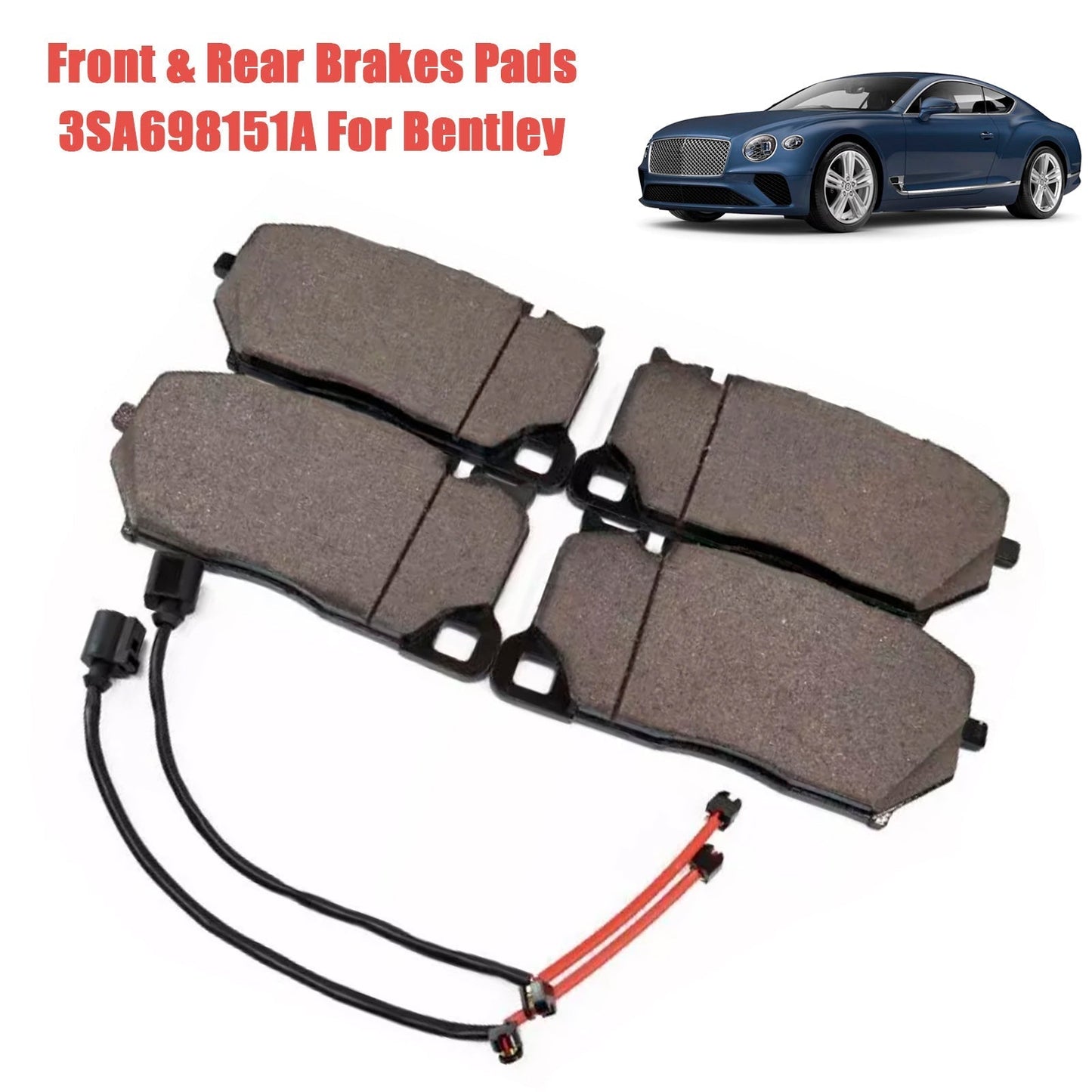 2018-2021 Bentley Continental Gt Gtc Front Brake Pads 3SA698151A