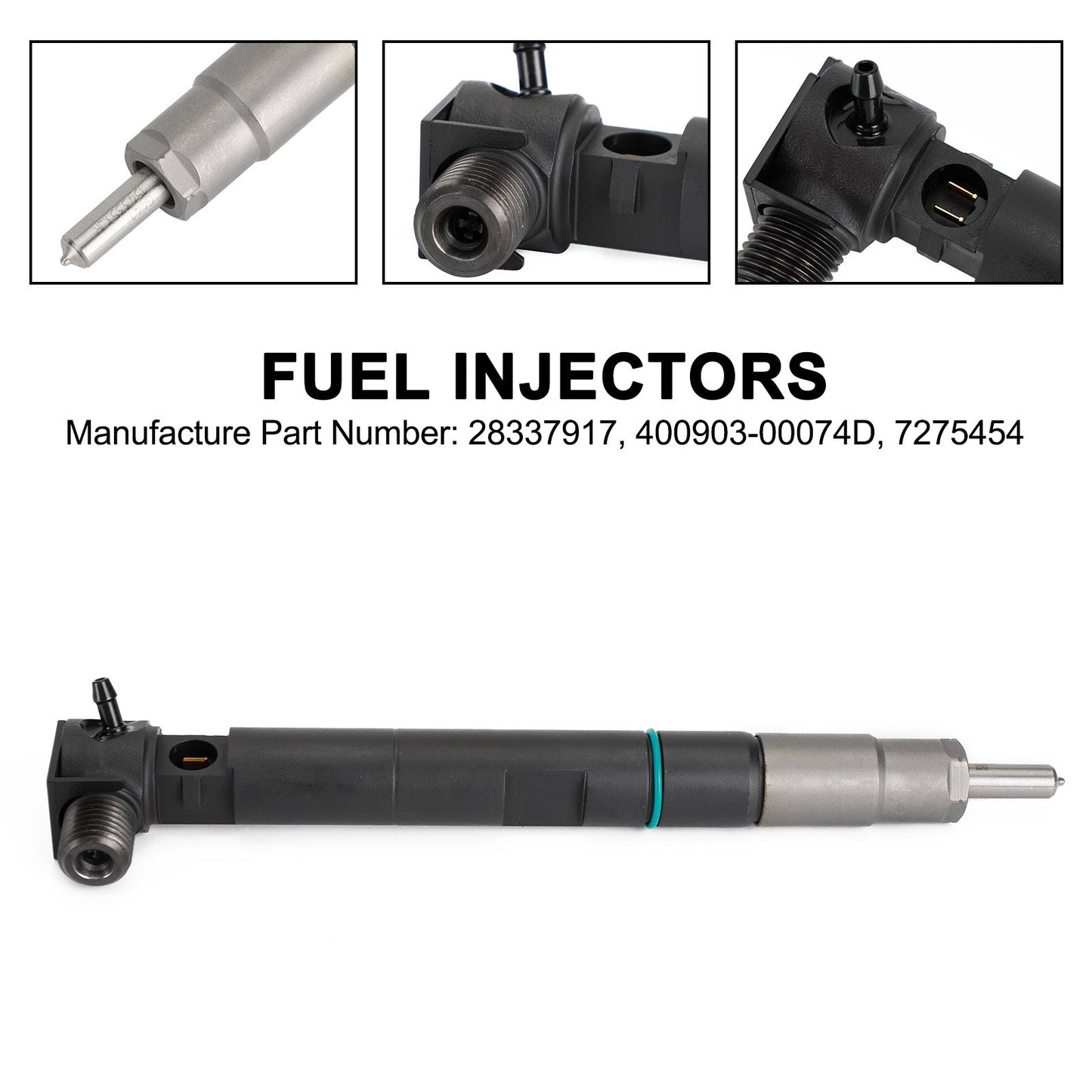 28337917 400903-00074D 7275454 4 inyectores de combustible compatibles con Bobcat y Doosan D24 D18 Motor FedEx Express