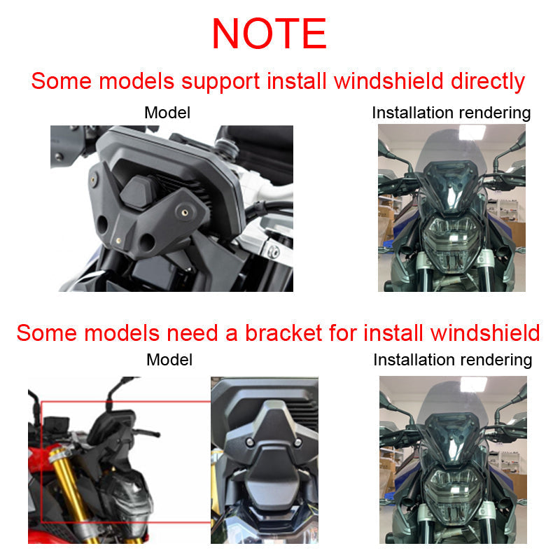 Pare-brise de moto en plastique ABS pour BMW F900R 2020-2021