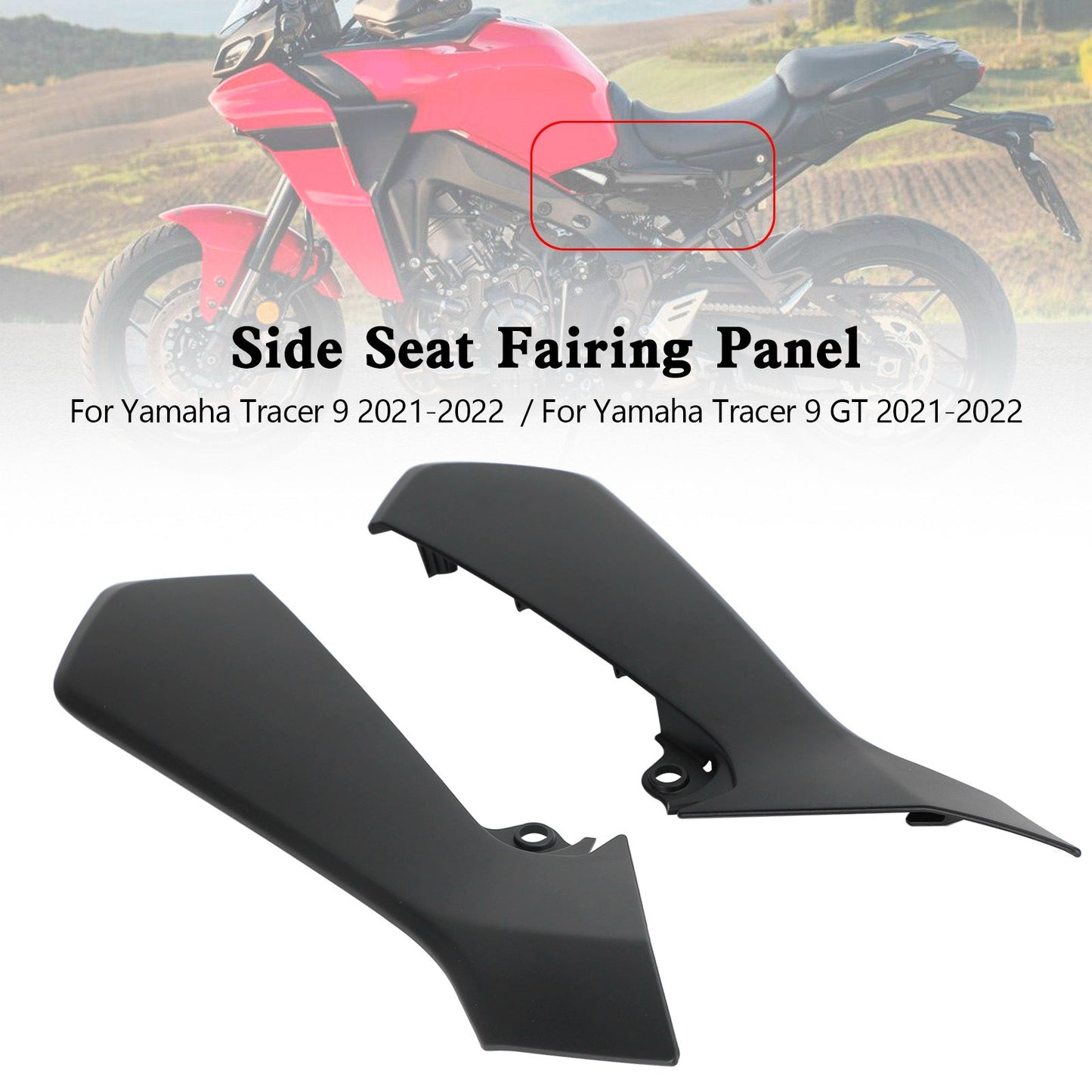 Capot de carénage de siège arrière latéral pour Yamaha Tracer 9 GT 2021-2022