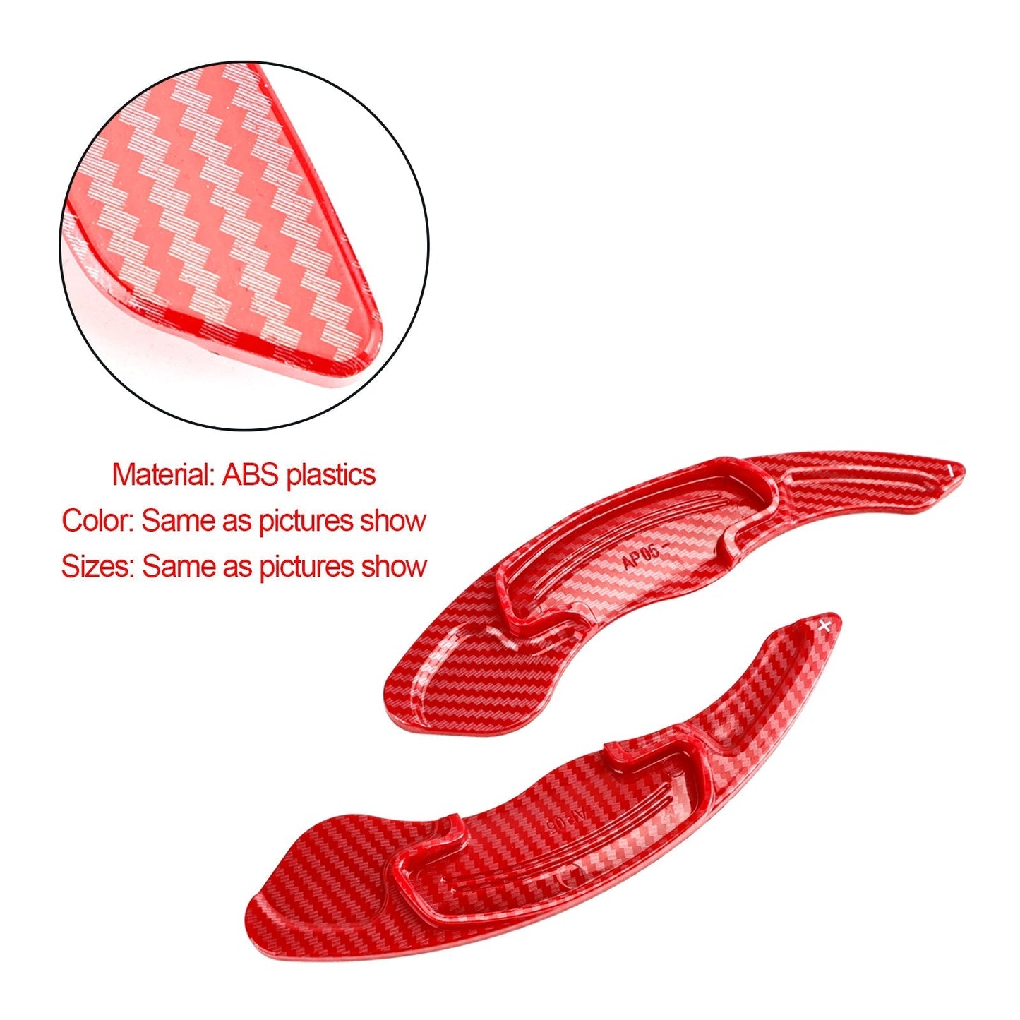 Extension de palettes de changement de vitesse au volant rouge pour Honda Accord Gen9 et Gen10 (2014 et plus)