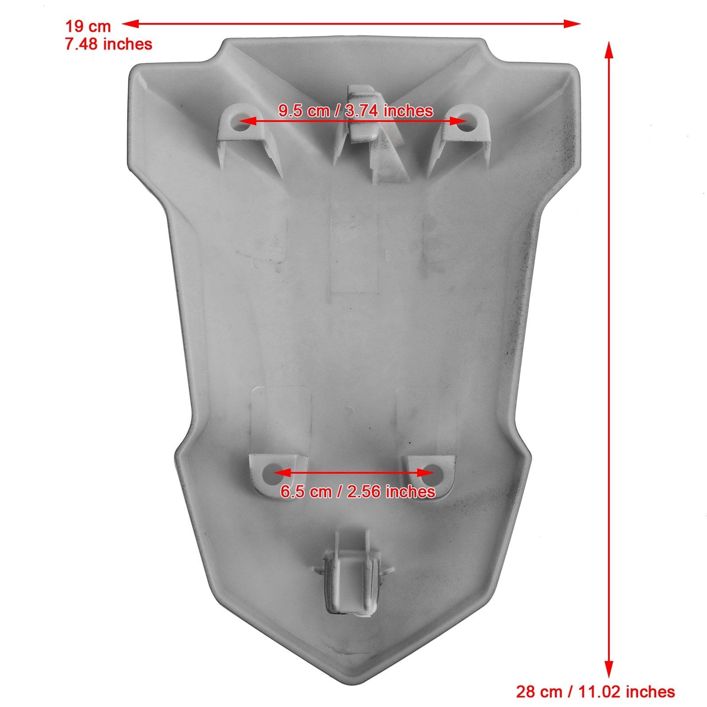 Housse de selle arrière noire pour moto BMW S1000RR 2019-2022, carénage de capot arrière