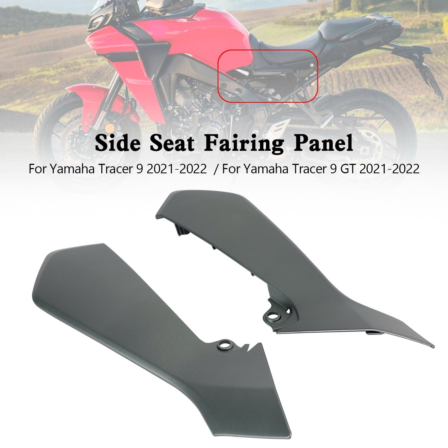 Capot de carénage de siège arrière latéral pour Yamaha Tracer 9 GT 2021-2022