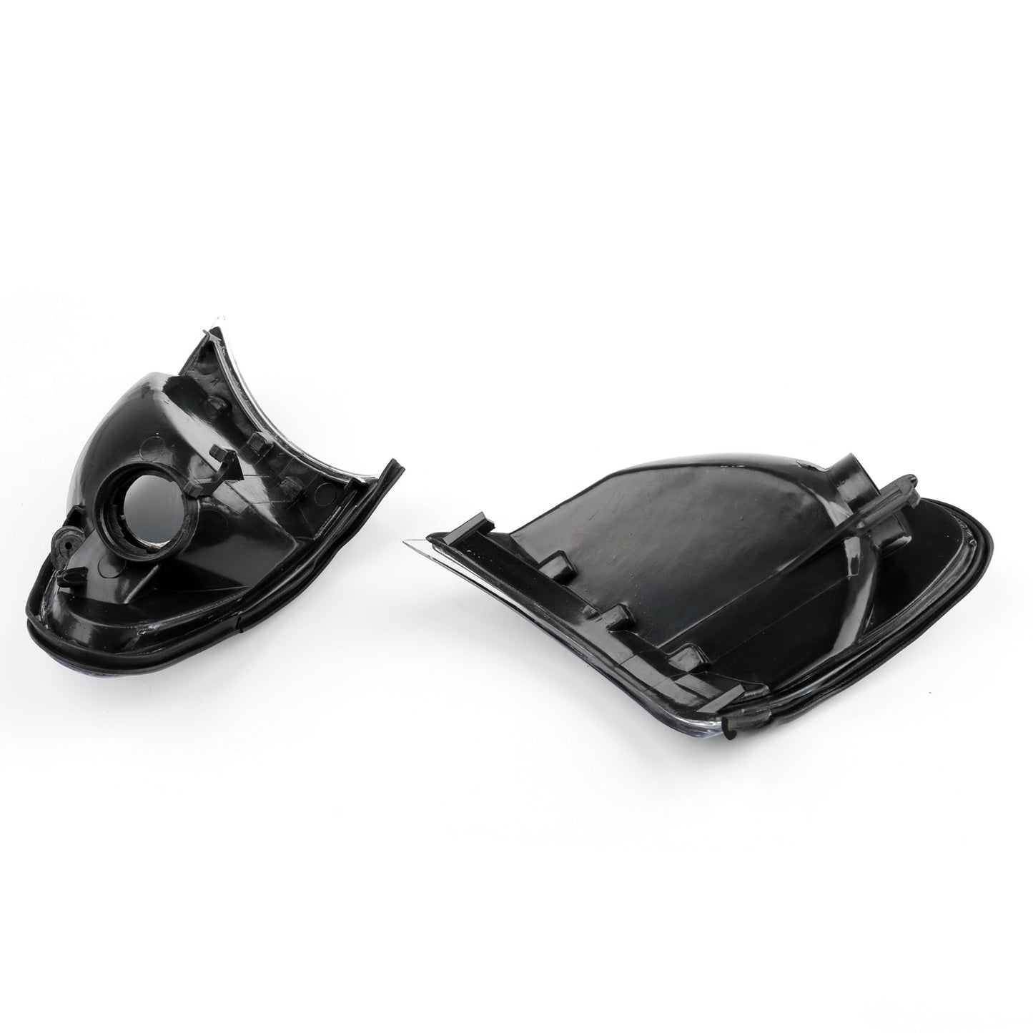 Feux d'angle européens pour BMW Série 3 E46 4 portes 02-05 - Transparents avec garniture fumée
