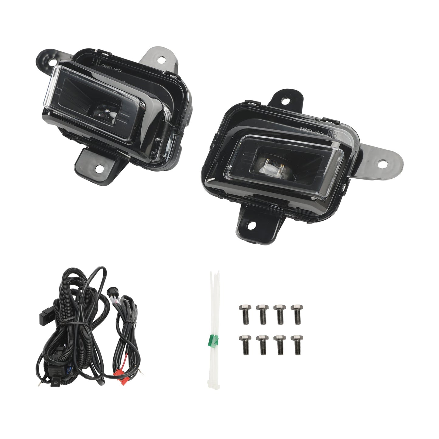 Feu antibrouillard LED pour pare-chocs avant GMC Sierra 1500 2022-2024 + couvercle + faisceau de câbles 84550846 84550845