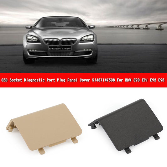LHD OBD Socket Diagnostic Port Plug Panel Cover 51437147538 For For BMW E90/91 Beige