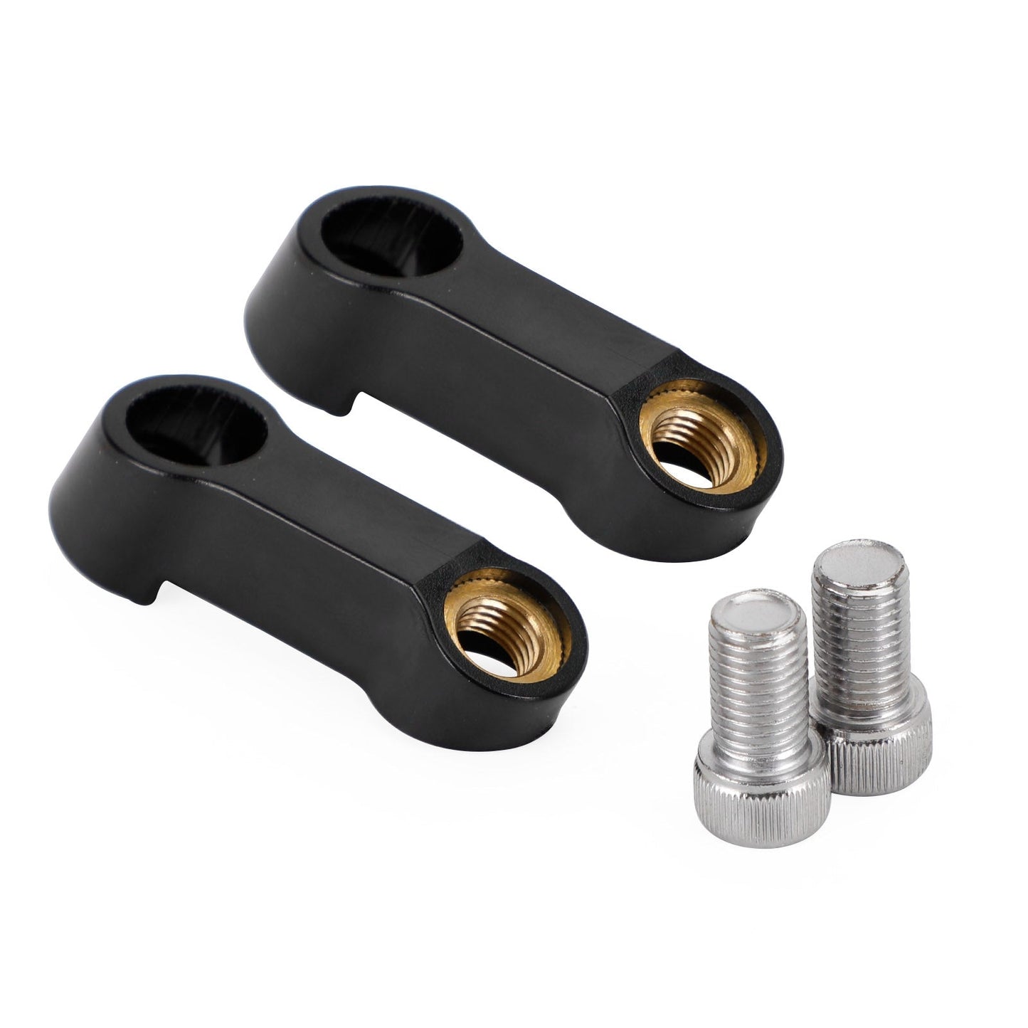 Rallonge de rétroviseur moto en plastique noir 10 mm - M10 pour Yamaha